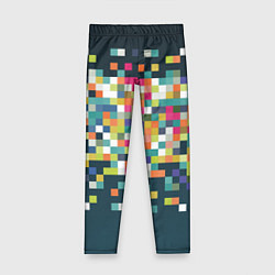 Леггинсы для девочки Пикселизация, цвет: 3D-принт