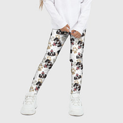Леггинсы для девочки Далматинец Dalmatian, цвет: 3D-принт — фото 2