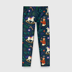 Детские легинсы Рождественский узор Щелкунчик