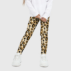 Леггинсы для девочки Пятна Дикого Леопарда, цвет: 3D-принт — фото 2