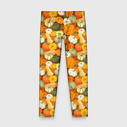 Леггинсы для девочки Тыквы Pumpkin, цвет: 3D-принт