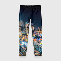 Леггинсы для девочки Дубай Марина, цвет: 3D-принт