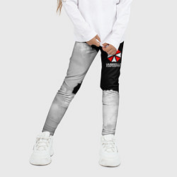 Леггинсы для девочки Umbrella Corporation Облока, цвет: 3D-принт — фото 2