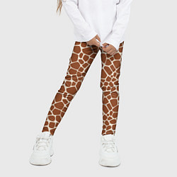 Леггинсы для девочки Шкура Жирафа - Giraffe, цвет: 3D-принт — фото 2