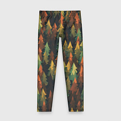 Леггинсы для девочки Spruce forest, цвет: 3D-принт