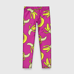 Леггинсы для девочки Banana pattern Summer Color, цвет: 3D-принт