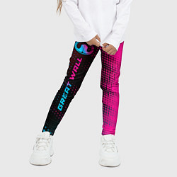 Леггинсы для девочки Great Wall Neon Gradient FS, цвет: 3D-принт — фото 2