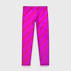 Леггинсы для девочки Розовый и фиолетовые линии, цвет: 3D-принт