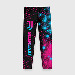 Детские легинсы Juventus - neon gradient: по-вертикали