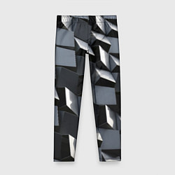 Детские легинсы Выпирающие кубы - металлическая броня