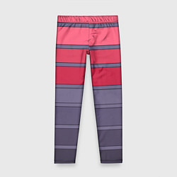 Детские легинсы Полосатый красно -серый