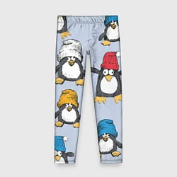 Леггинсы для девочки Смешные пингвины, цвет: 3D-принт