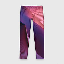 Леггинсы для девочки Текстурная волна, цвет: 3D-принт