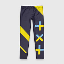 Детские легинсы TXT yellow geometry