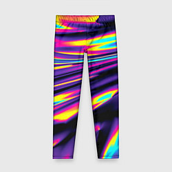 Детские легинсы Неоновые разводы цветных красок