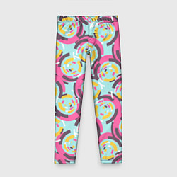 Леггинсы для девочки Круговой паттерн, цвет: 3D-принт