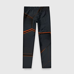 Леггинсы для девочки Абстрактные разломы текстура, цвет: 3D-принт