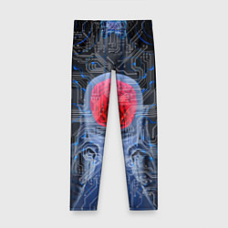 Леггинсы для девочки Квантовый мозг, цвет: 3D-принт
