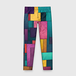 Леггинсы для девочки Современные геометрические фигуры, цвет: 3D-принт