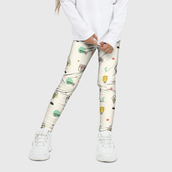 Леггинсы для девочки Летний вайб, цвет: 3D-принт — фото 2