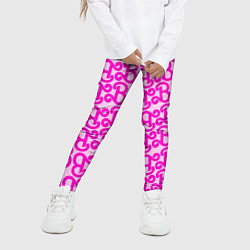 Леггинсы для девочки Логотип Барби - буква B, цвет: 3D-принт — фото 2