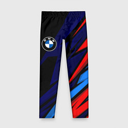 Леггинсы для девочки BMW - m colors and black, цвет: 3D-принт