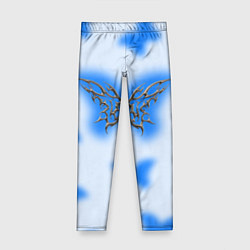 Детские легинсы Y2K blue butterfly