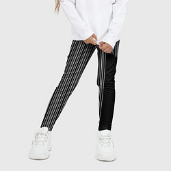 Леггинсы для девочки Visual zebra stripes, цвет: 3D-принт — фото 2