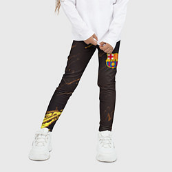 Леггинсы для девочки Barcelona краски текстура, цвет: 3D-принт — фото 2