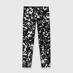 Леггинсы для девочки Черный жидкий металл, цвет: 3D-принт