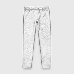 Леггинсы для девочки Светло-серый текстура, цвет: 3D-принт