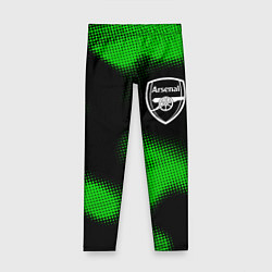 Леггинсы для девочки Arsenal sport halftone, цвет: 3D-принт