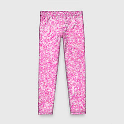 Леггинсы для девочки Светло-розовый текстура напыление, цвет: 3D-принт