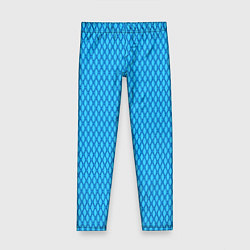 Леггинсы для девочки Паттерн яркий сине-голубой, цвет: 3D-принт