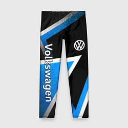 Детские легинсы Volkswagen - бело-синий треугольник