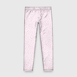 Леггинсы для девочки Светло-розовый паттерн маленькие пятна, цвет: 3D-принт