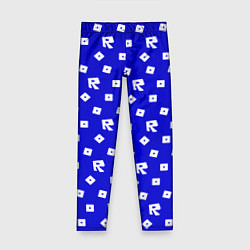 Детские легинсы Roblox blue pattern