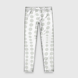 Леггинсы для девочки Пятнистые оптические круги - абстрактная иллюзия, цвет: 3D-принт