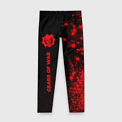 Детские легинсы Gears of War - red gradient по-вертикали