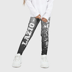 Леггинсы для девочки Lazio - grey gradient по-вертикали, цвет: 3D-принт — фото 2