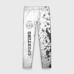 Детские легинсы Sporting - white gradient по-вертикали