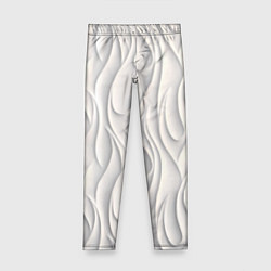 Леггинсы для девочки Рельефный узор, цвет: 3D-принт