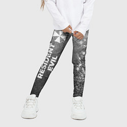 Леггинсы для девочки Resident Evil - grey gradient по-вертикали, цвет: 3D-принт — фото 2