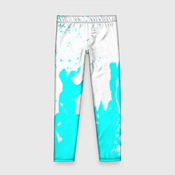 Леггинсы для девочки Голубой огонь текстура, цвет: 3D-принт