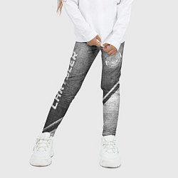 Леггинсы для девочки Chrysler - grey gradient вертикально, цвет: 3D-принт — фото 2