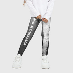 Леггинсы для девочки Tottenham - grey gradient по-вертикали, цвет: 3D-принт — фото 2