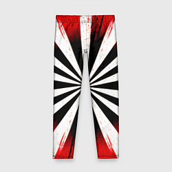 Леггинсы для девочки Мишень красно-белая, цвет: 3D-принт
