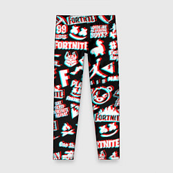 Леггинсы для девочки Fortnite glitch game, цвет: 3D-принт