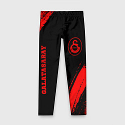 Леггинсы для девочки Galatasaray - red gradient вертикально, цвет: 3D-принт