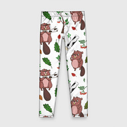 Детские легинсы Бобер и полено